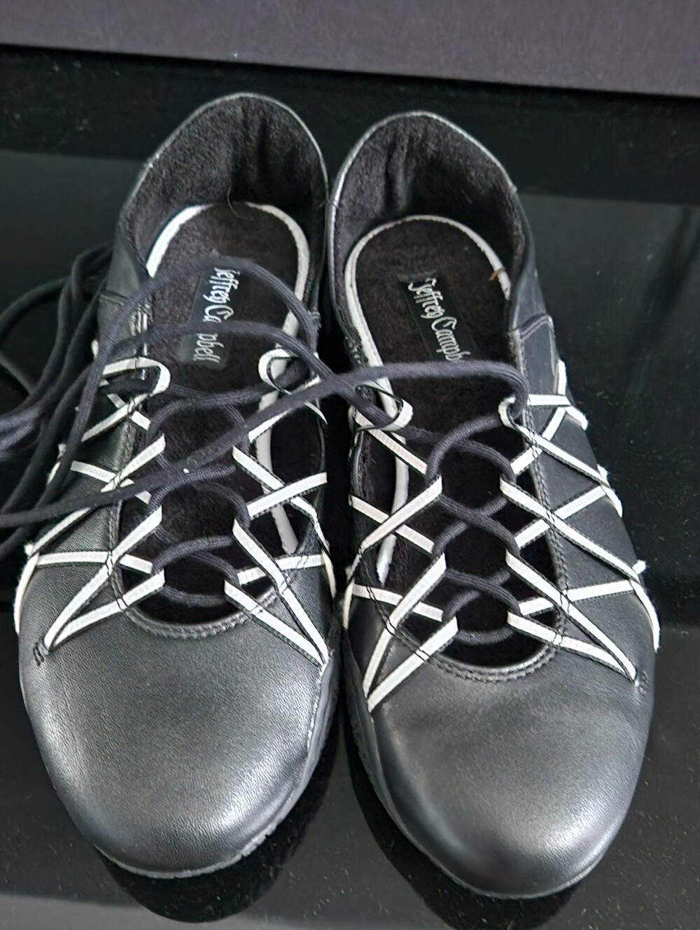Jeffery Cambell Blk Ballerina Sneakers